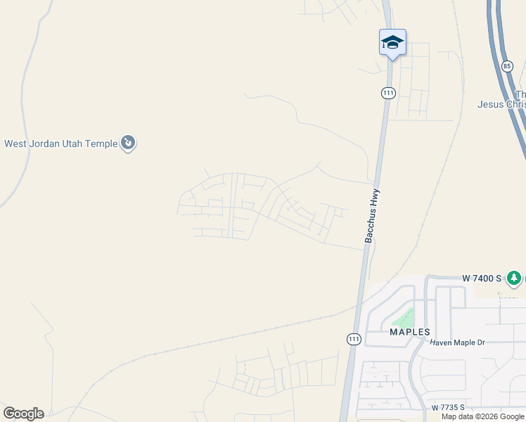 map of restaurants, bars, coffee shops, grocery stores, and more near 7208 Sage Run Road in Copperton