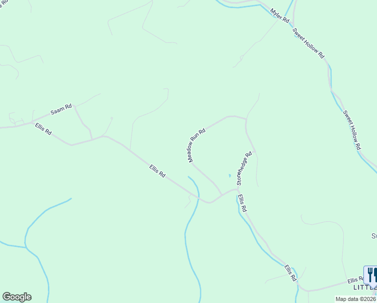 map of restaurants, bars, coffee shops, grocery stores, and more near 9 Meadow Run Road in Milford