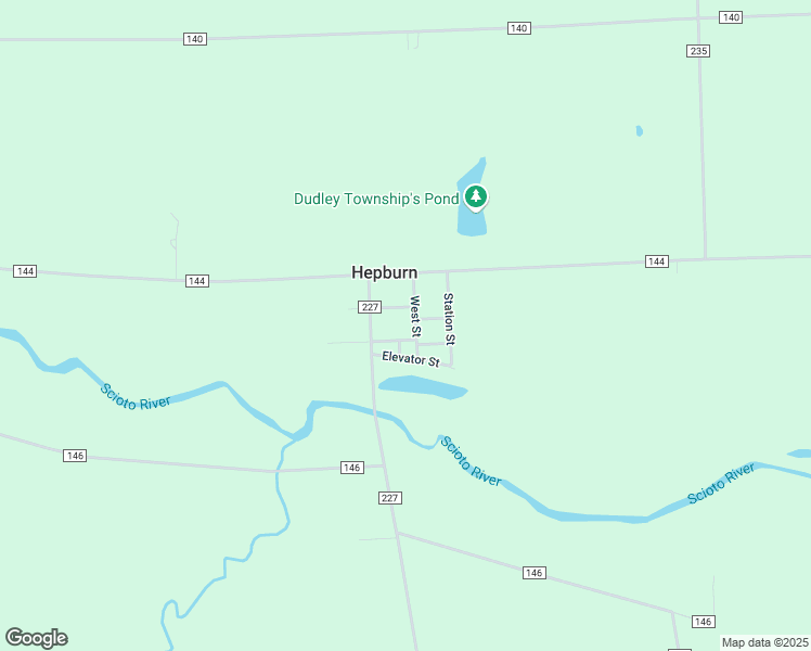 map of restaurants, bars, coffee shops, grocery stores, and more near 13581 West Street in Kenton