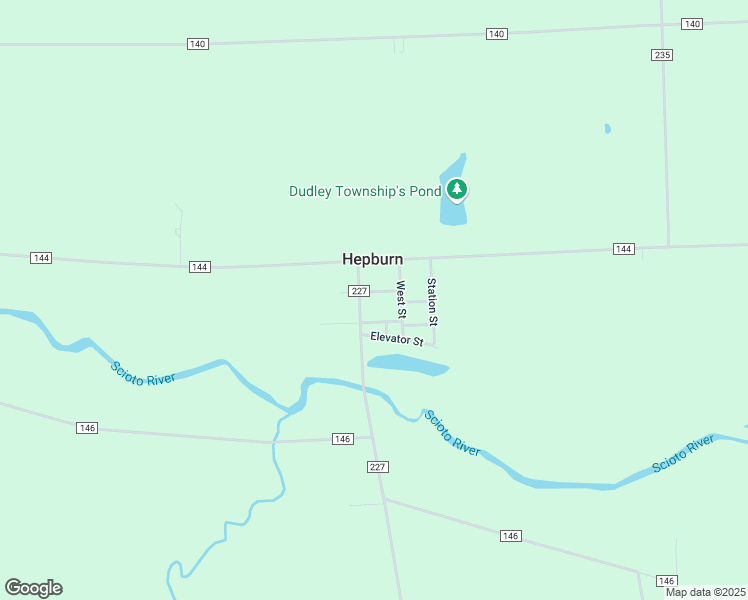 map of restaurants, bars, coffee shops, grocery stores, and more near 13581 West Street in Kenton