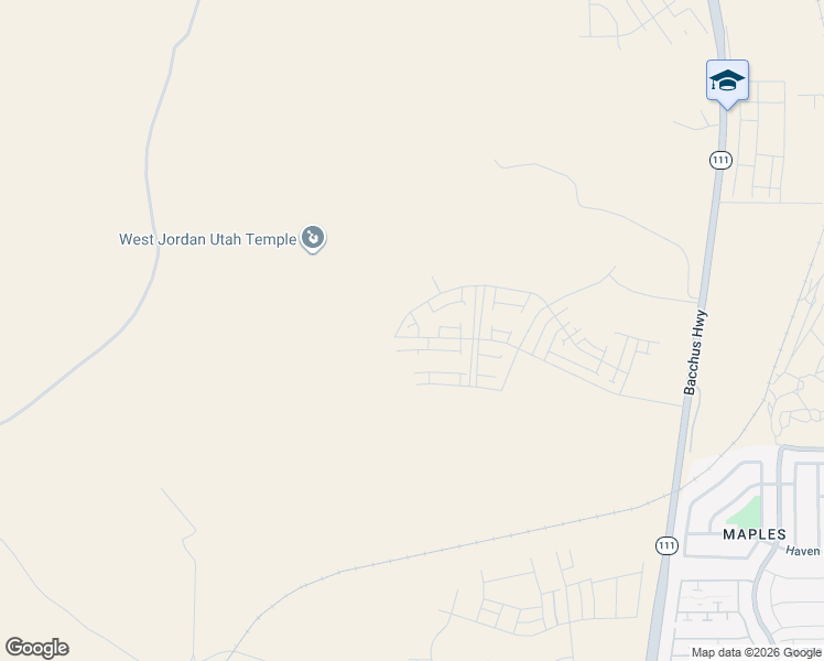 map of restaurants, bars, coffee shops, grocery stores, and more near 7294 West Terraine Road in Copperton