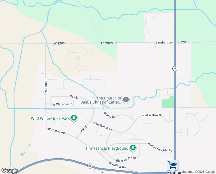 map of restaurants, bars, coffee shops, grocery stores, and more near 690 Spruce Way in Kamas