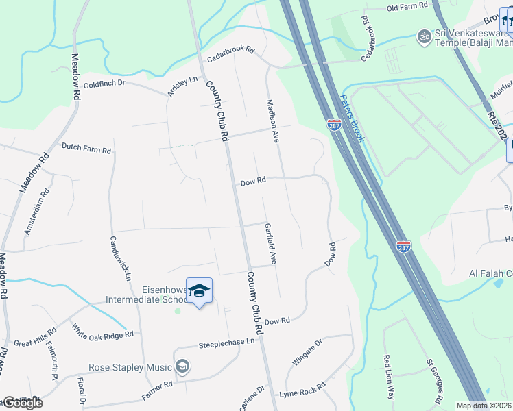 map of restaurants, bars, coffee shops, grocery stores, and more near 861 Garfield Avenue in Bridgewater