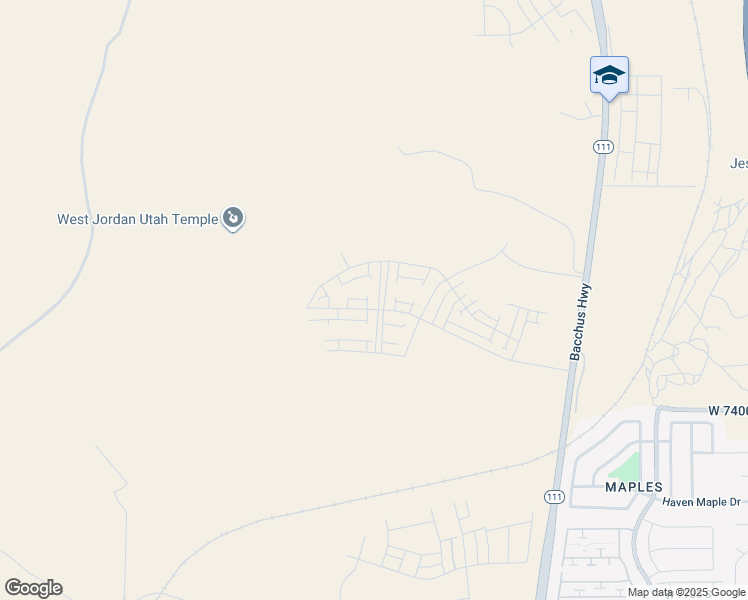 map of restaurants, bars, coffee shops, grocery stores, and more near 7208 South Ramble Road in West Jordan