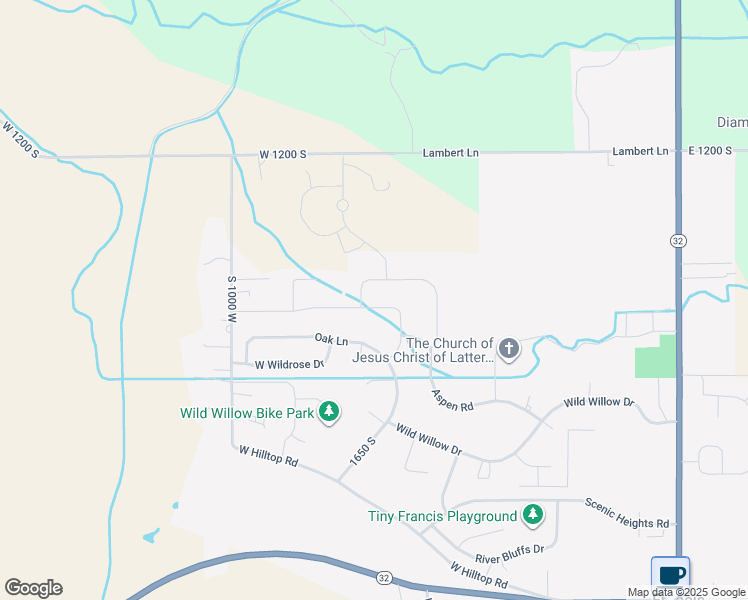 map of restaurants, bars, coffee shops, grocery stores, and more near 1501 Birch Way in Kamas