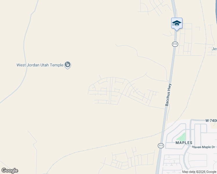 map of restaurants, bars, coffee shops, grocery stores, and more near 7204 South Ramble Road in West Jordan
