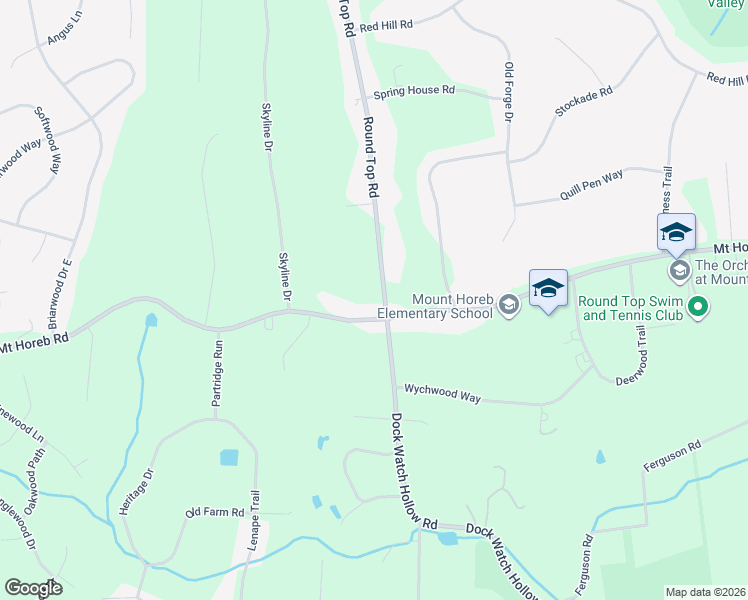 map of restaurants, bars, coffee shops, grocery stores, and more near 59 Mount Horeb Road in Warren