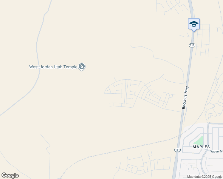 map of restaurants, bars, coffee shops, grocery stores, and more near 7281 West Hidden Hills Way in Copperton