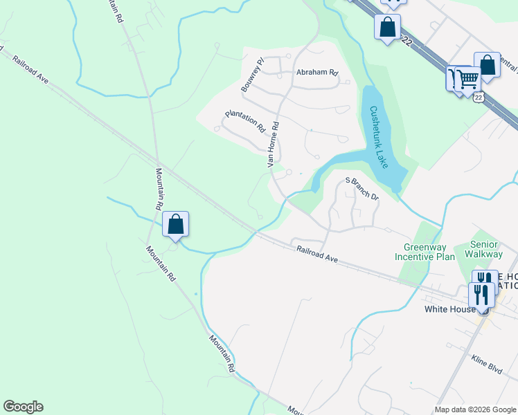 map of restaurants, bars, coffee shops, grocery stores, and more near 907 Springhouse Drive in Hunterdon County