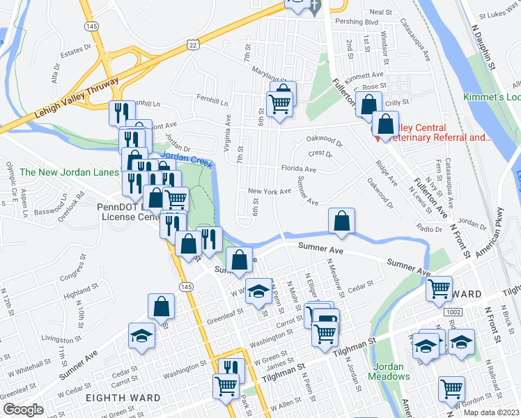 map of restaurants, bars, coffee shops, grocery stores, and more near 602 Jordan Circle in Fullerton