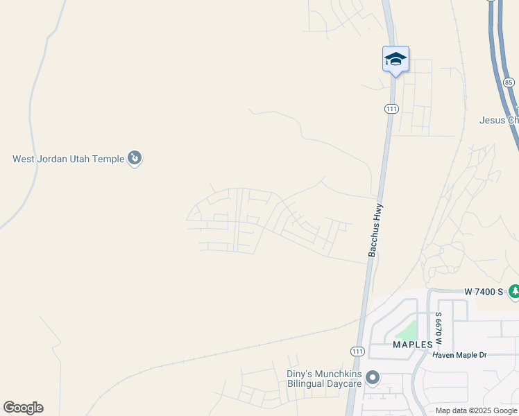 map of restaurants, bars, coffee shops, grocery stores, and more near 7192 Sage Run Road in Copperton