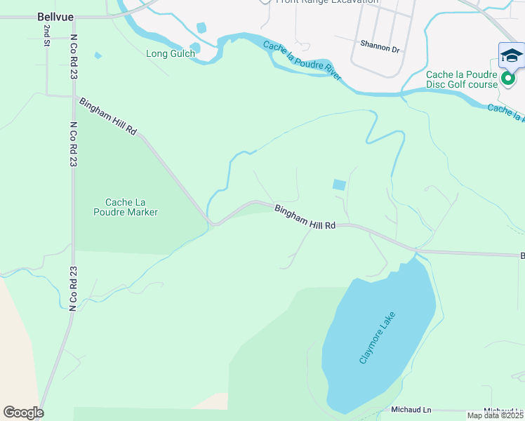 map of restaurants, bars, coffee shops, grocery stores, and more near 4516 Bingham Hill Road in Fort Collins