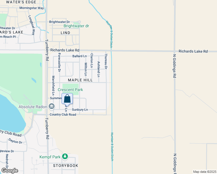 map of restaurants, bars, coffee shops, grocery stores, and more near 2333 Thoreau Drive in Fort Collins