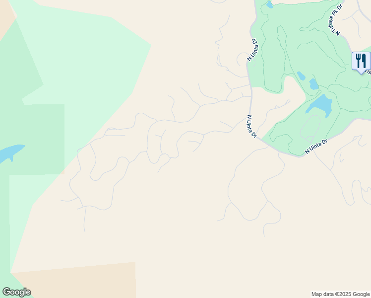 map of restaurants, bars, coffee shops, grocery stores, and more near 9315 North Daybreak Circle in Kamas