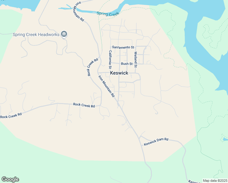 map of restaurants, bars, coffee shops, grocery stores, and more near 11440 California Street in Redding