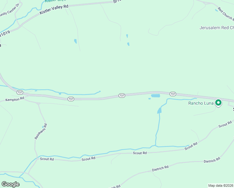 map of restaurants, bars, coffee shops, grocery stores, and more near 2846 Pennsylvania 737 in Kempton