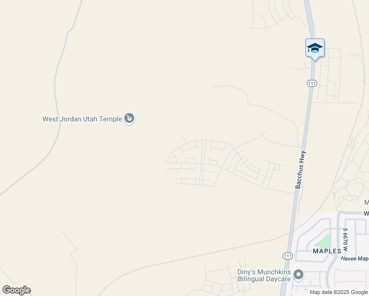 map of restaurants, bars, coffee shops, grocery stores, and more near 7253 West Hidden Hills Way in Copperton