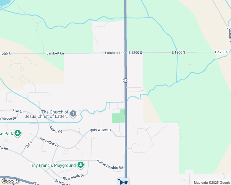 map of restaurants, bars, coffee shops, grocery stores, and more near 1522 Utah 32 in Kamas