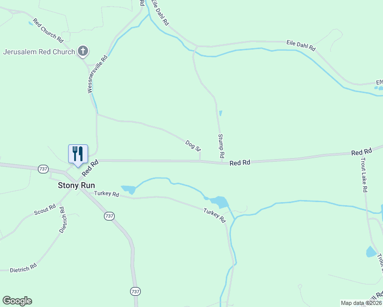 map of restaurants, bars, coffee shops, grocery stores, and more near 7 Dog Street in Kempton