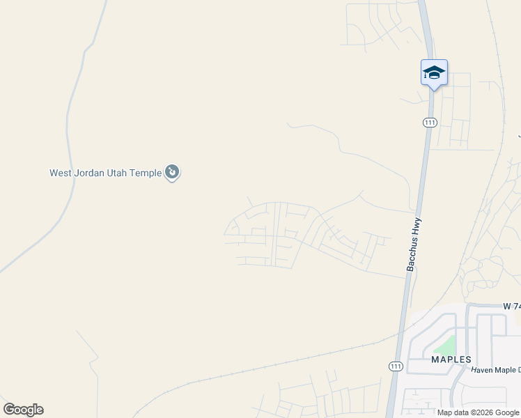 map of restaurants, bars, coffee shops, grocery stores, and more near 7227 West Hidden Hills Way in Copperton