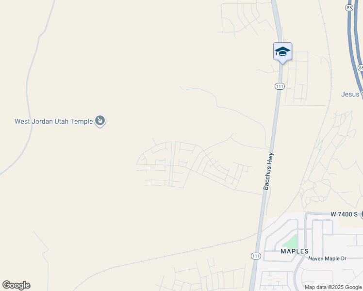 map of restaurants, bars, coffee shops, grocery stores, and more near 7151 West Hidden Hills Way in Copperton