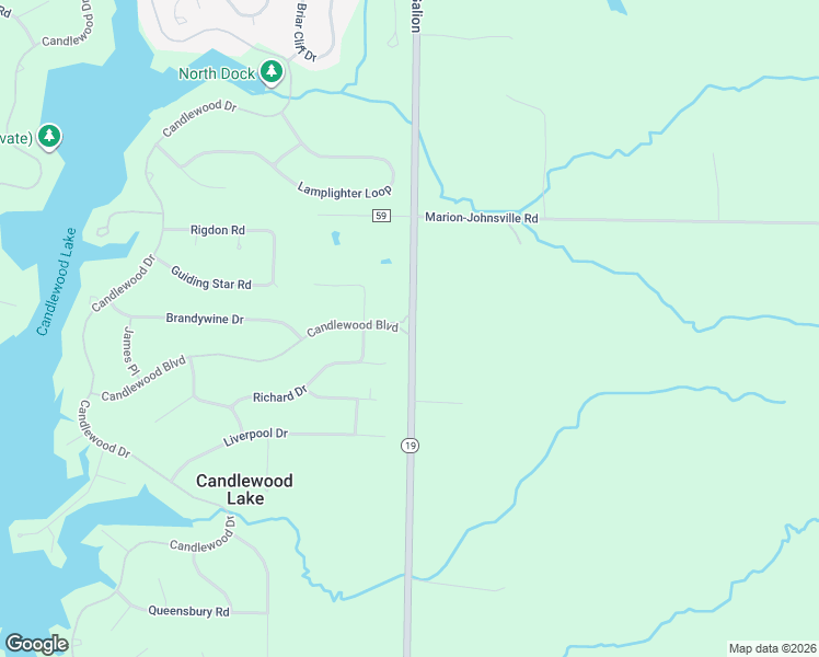 map of restaurants, bars, coffee shops, grocery stores, and more near 7326 Ohio 19 in Mount Gilead