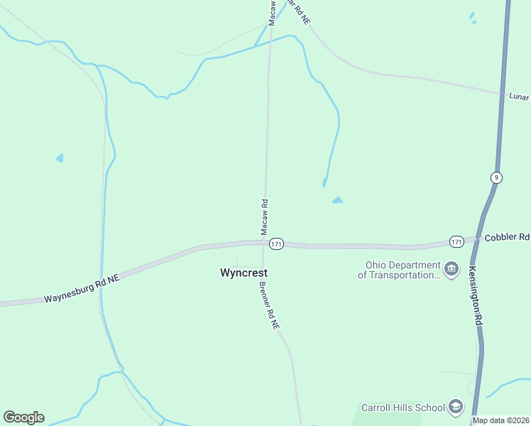 map of restaurants, bars, coffee shops, grocery stores, and more near 3088-3166 Township Highway 238 in Carrollton