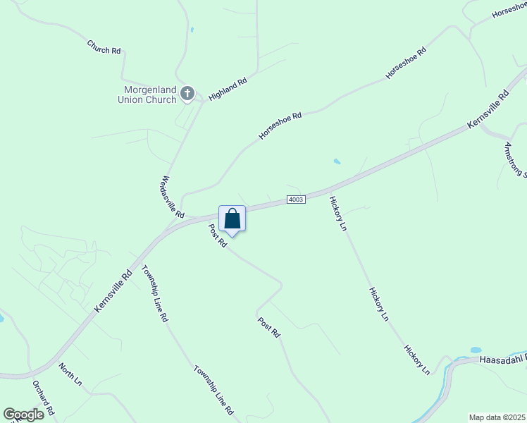 map of restaurants, bars, coffee shops, grocery stores, and more near 6624 Kernsville Road in Lehigh County