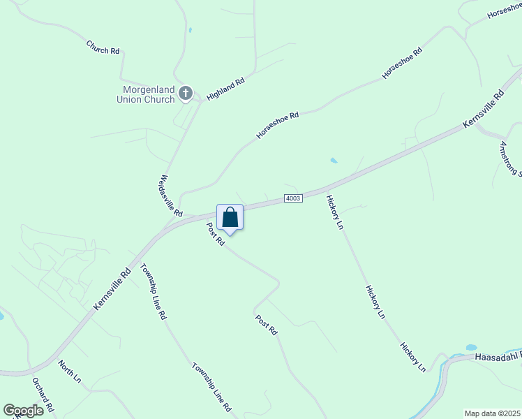 map of restaurants, bars, coffee shops, grocery stores, and more near 6624 Kernsville Road in Lehigh County