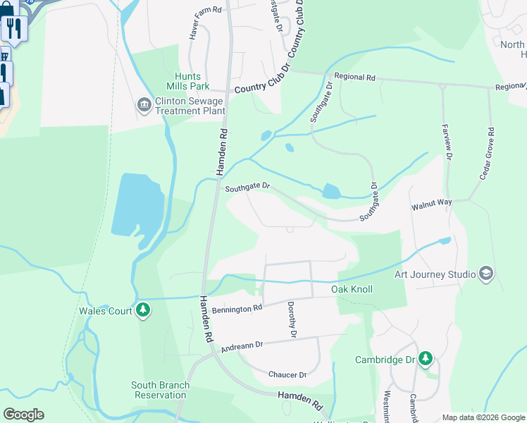 map of restaurants, bars, coffee shops, grocery stores, and more near 5 Trubek Farm Road in Hunterdon County