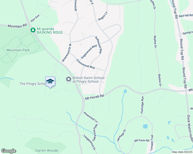 map of restaurants, bars, coffee shops, grocery stores, and more near 5 Stonewood Court in Warren