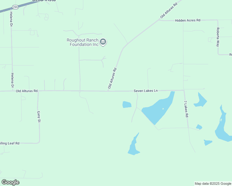map of restaurants, bars, coffee shops, grocery stores, and more near 21505 7 Lakes Road in Redding