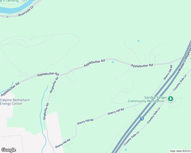 map of restaurants, bars, coffee shops, grocery stores, and more near 2442 Applebutter Road in Hellertown