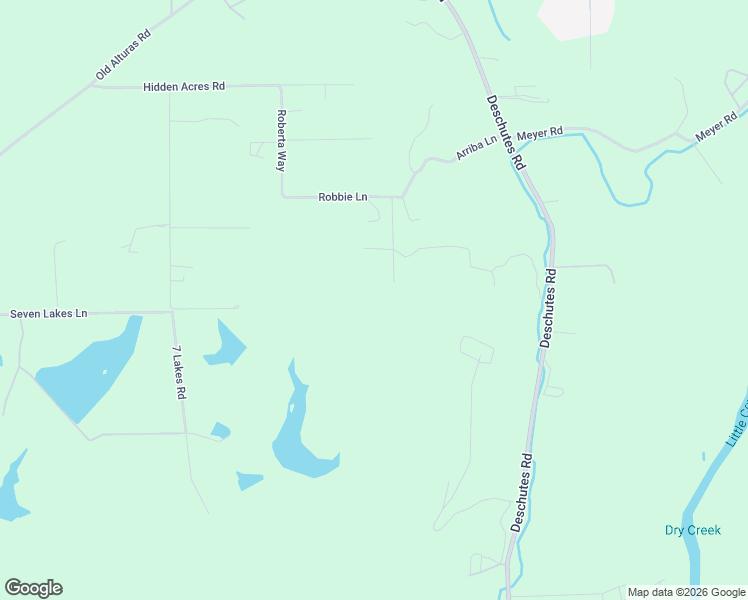 map of restaurants, bars, coffee shops, grocery stores, and more near 11528 Bluff Road in Redding