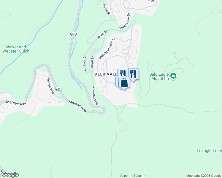 map of restaurants, bars, coffee shops, grocery stores, and more near in Park City