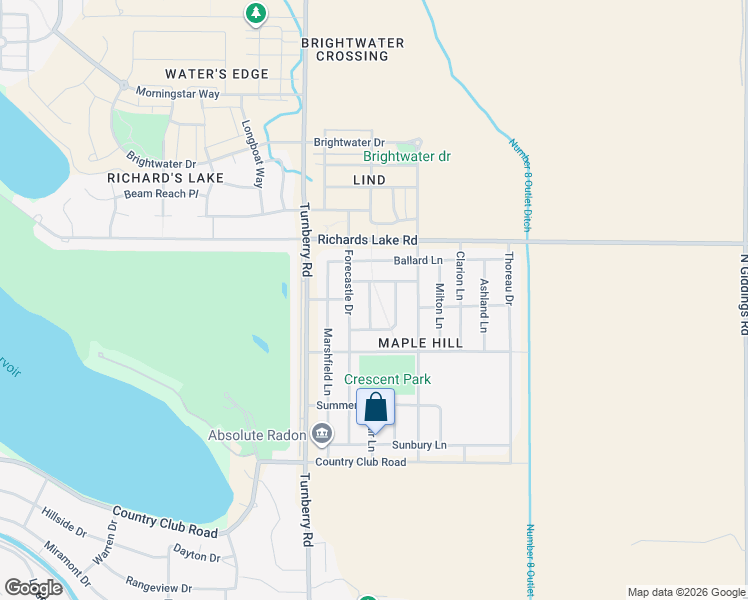 map of restaurants, bars, coffee shops, grocery stores, and more near 2543 Banbury Lane in Fort Collins