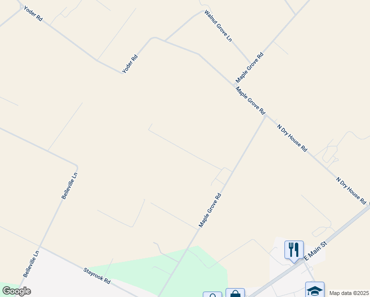 map of restaurants, bars, coffee shops, grocery stores, and more near 457 Maple Grove Road in Belleville