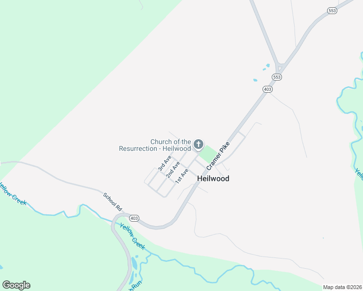 map of restaurants, bars, coffee shops, grocery stores, and more near 238 3rd Avenue in Heilwood