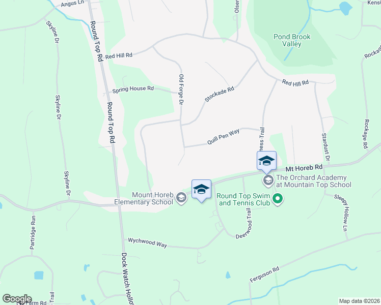 map of restaurants, bars, coffee shops, grocery stores, and more near 25 Old Forge Drive in Warren