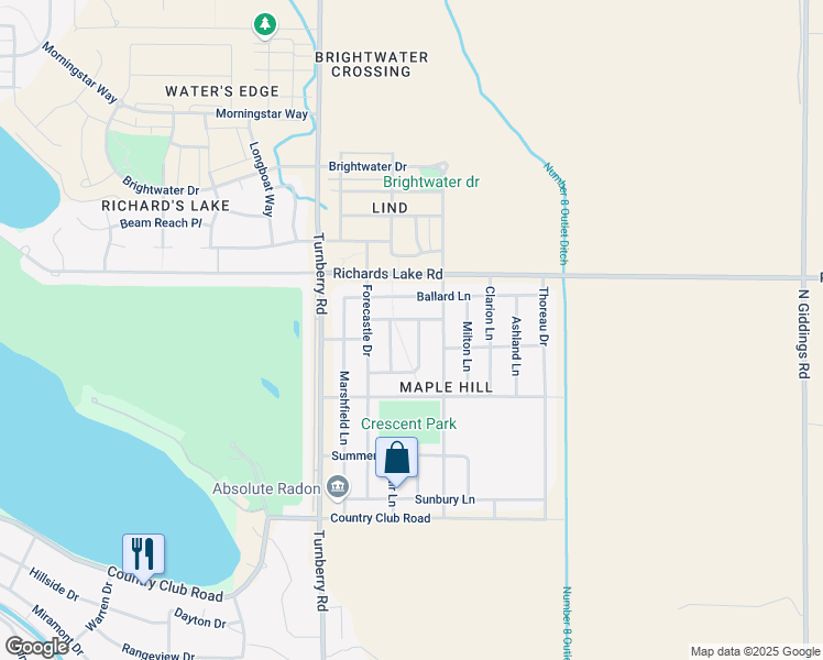 map of restaurants, bars, coffee shops, grocery stores, and more near 2549 Lynnhaven Lane in Fort Collins
