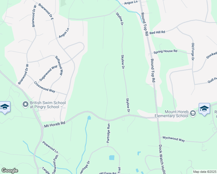 map of restaurants, bars, coffee shops, grocery stores, and more near 40 Casale Drive South in Warren