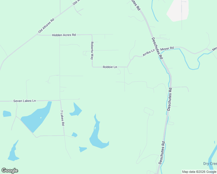 map of restaurants, bars, coffee shops, grocery stores, and more near 11528 Bluff Road in Redding