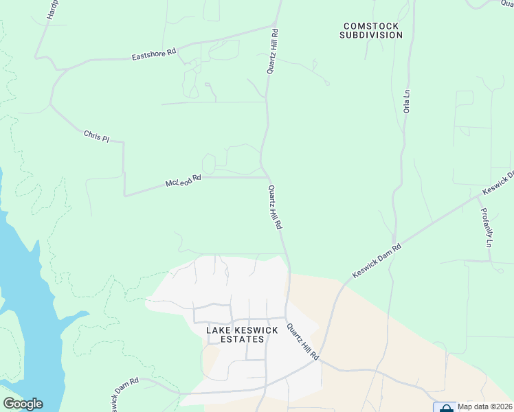 map of restaurants, bars, coffee shops, grocery stores, and more near 11574 Quartz Hill Road in Redding