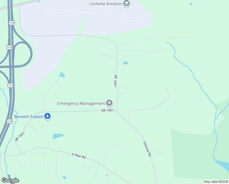 map of restaurants, bars, coffee shops, grocery stores, and more near 323 Geesey Road in Indiana