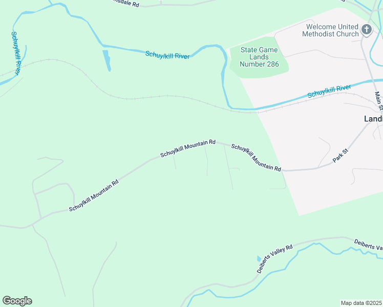 map of restaurants, bars, coffee shops, grocery stores, and more near 1460 Schuylkill Mountain Road in Schuylkill Haven