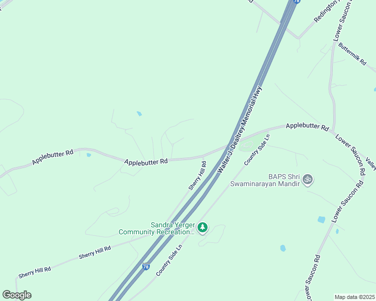 map of restaurants, bars, coffee shops, grocery stores, and more near 2561 Applebutter Road in Hellertown