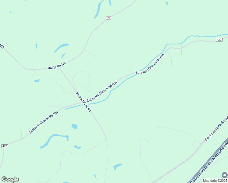 map of restaurants, bars, coffee shops, grocery stores, and more near 1791 Zutavern Church Road Northwest in Bolivar