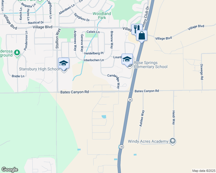 map of restaurants, bars, coffee shops, grocery stores, and more near 5229 North Ventura Circle in Stansbury Park