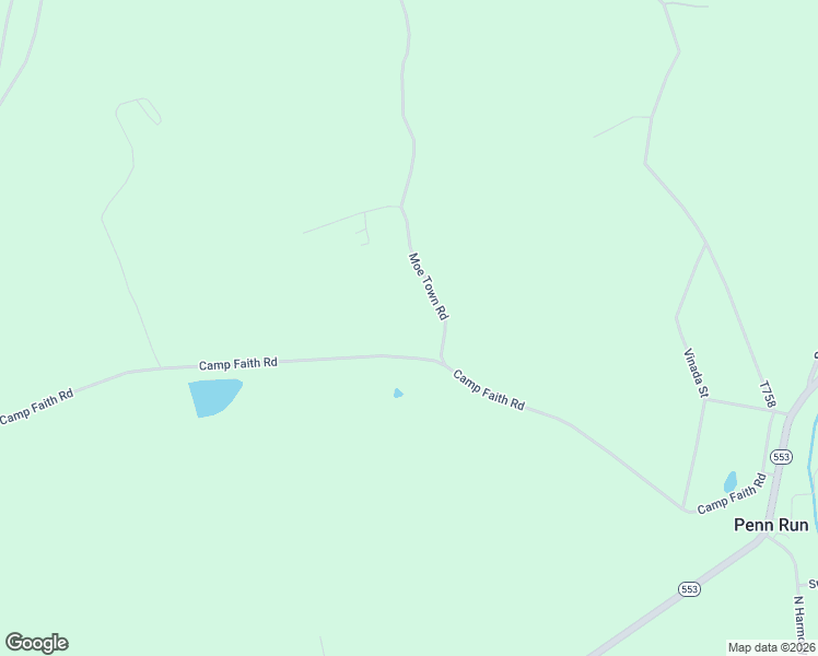 map of restaurants, bars, coffee shops, grocery stores, and more near 2019 Camp Faith Road in Penn Run