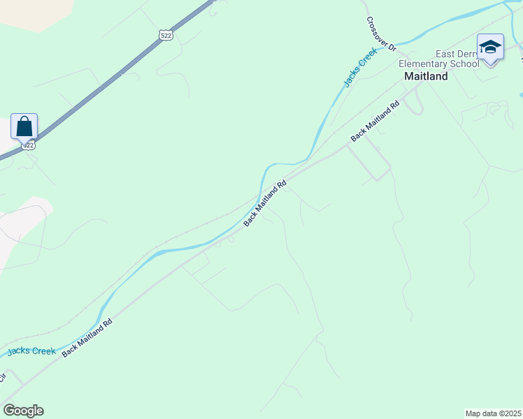 map of restaurants, bars, coffee shops, grocery stores, and more near 1874 Back Maitland Road in Lewistown